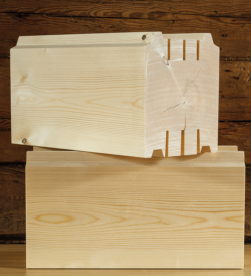 Polar Life Haus' Solid Log is a fully solid wood log solution.