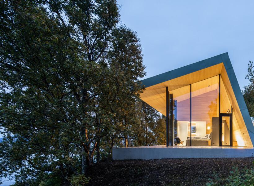 The hybrid house Aurora Lodge in the mountains of Norway