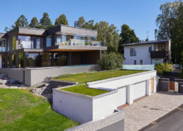 Modern log house