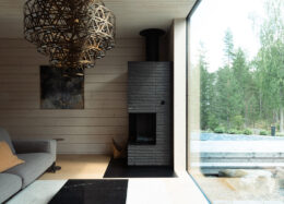 Individual log house
