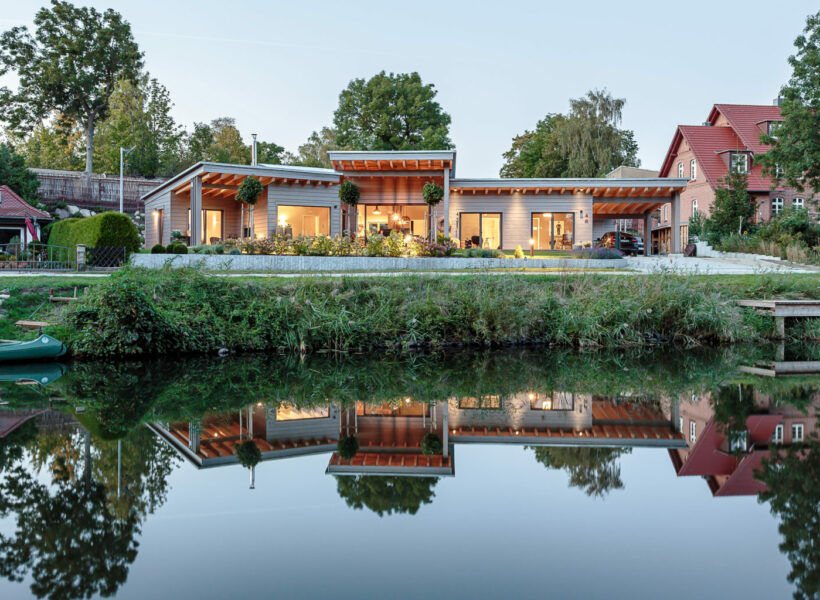 Unique log home in Germany