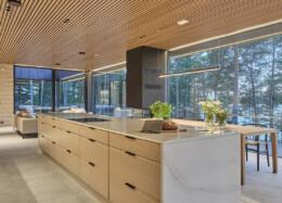 Villa Panorama – kitchen island bathed in natural light
