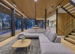 Villa Zee, living room with large windows