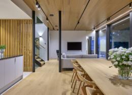 Villa Zee, dining area of the eco wooden house