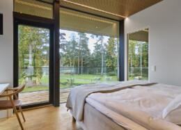 Villa Zee, bedroom in the eco wooden house